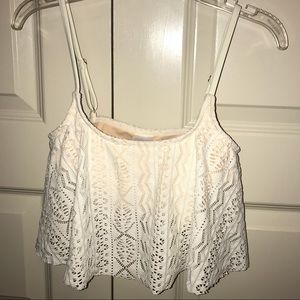 Lace Midi/ Tankini Bikini Top